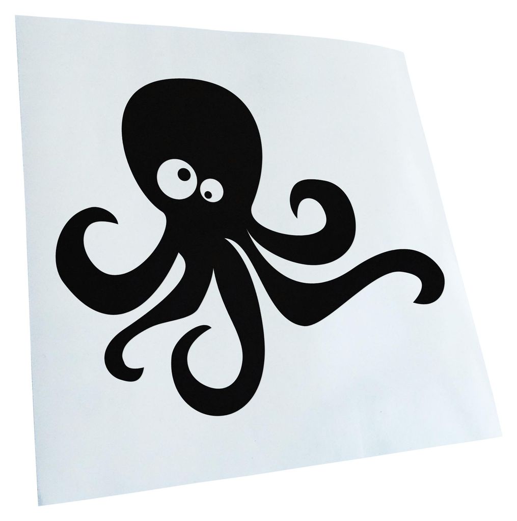 hauptsachebeklebt Kiwistar - Autoaufkleber - Oktopus Comic Heckscheibe - Aufkleber für Auto Kfz Fahrrad, LKW, Truck Mofa