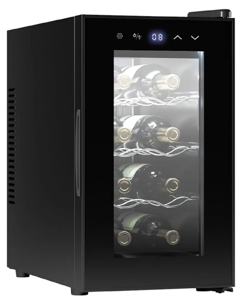 Cecotec Bolero GrandSommelier 830 CoolCrystal - Cave à vin 8 bouteilles