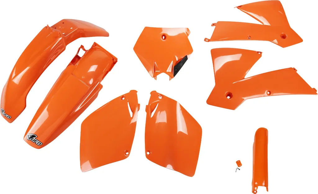 Kit Plastique KTM 125 250 450 SX 2003 UFO Orange pour Rénovation Moto