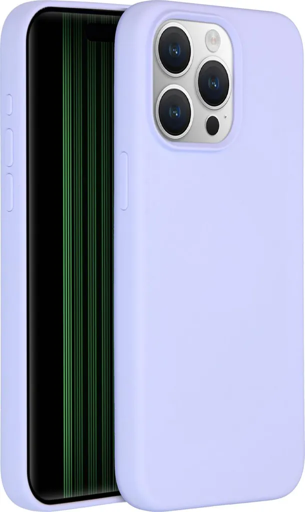 Accezz Custodia in silicone liquido per iPhone 15 Pro Max - Viola