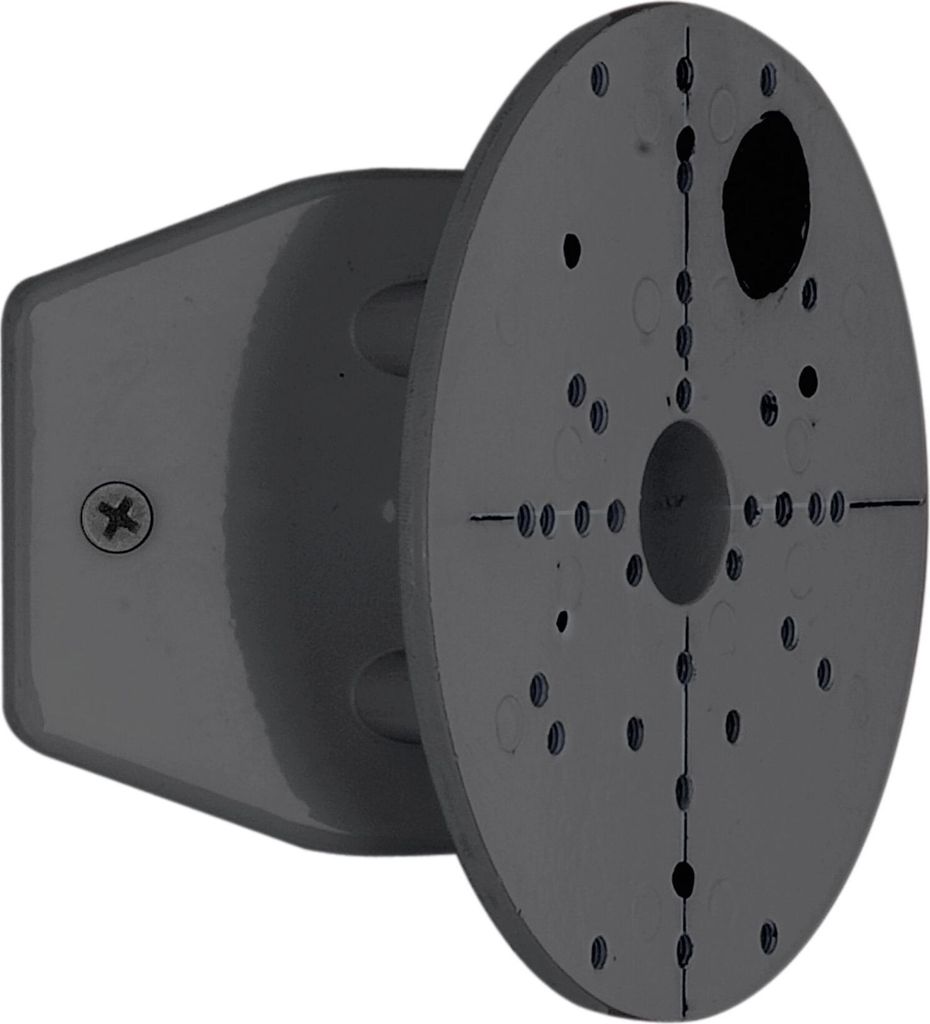 Eckanbinder für Außenwandlampen Bewegungsmelder Kameras Ø 11,2 cm Schwarz Stahl Wandhalterung