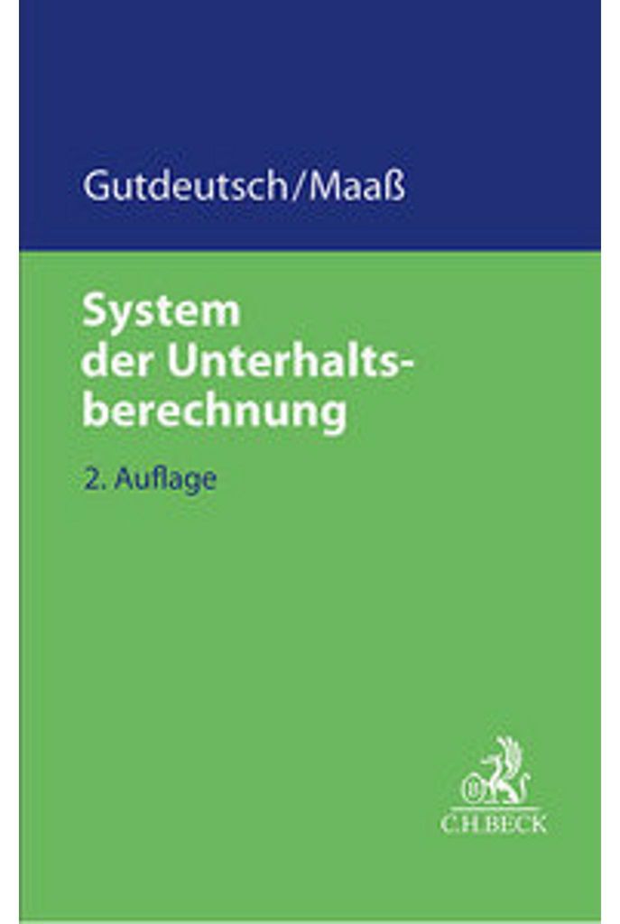 System der Unterhaltsberechnung