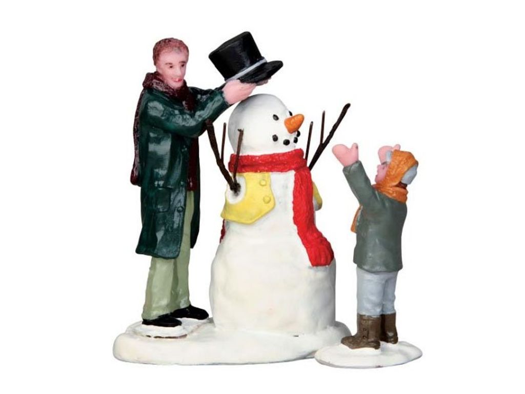 Lemax Weihnachtsdorf Familie Weihnachtshaus Winter Deko Produktbild 