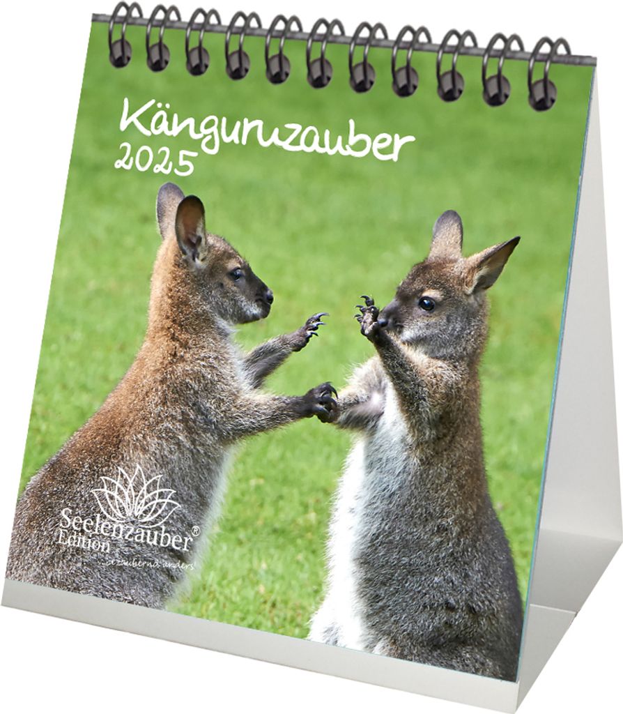 Känguruzauber Kalender für 2025 Format 10cm x 10cm Känguru - Seelenzauber