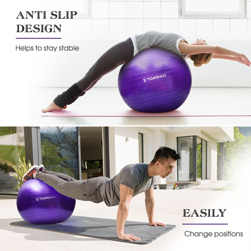 Anti-burst Yoga Bal Dikke Stabiliteit Pilates Barre Fysiek voor Rug