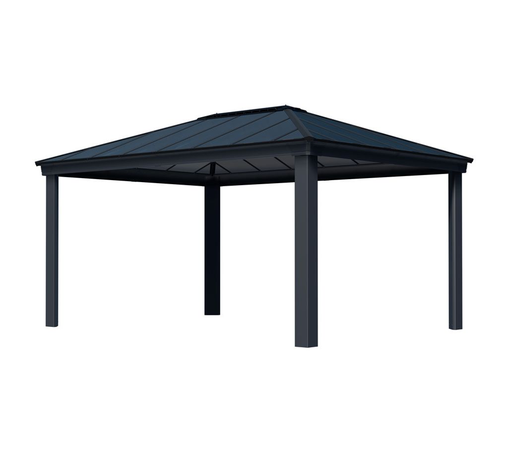 Palram - Canopia Aluminium Pavillon Dallas 4900 Grau 488x364x296 cm