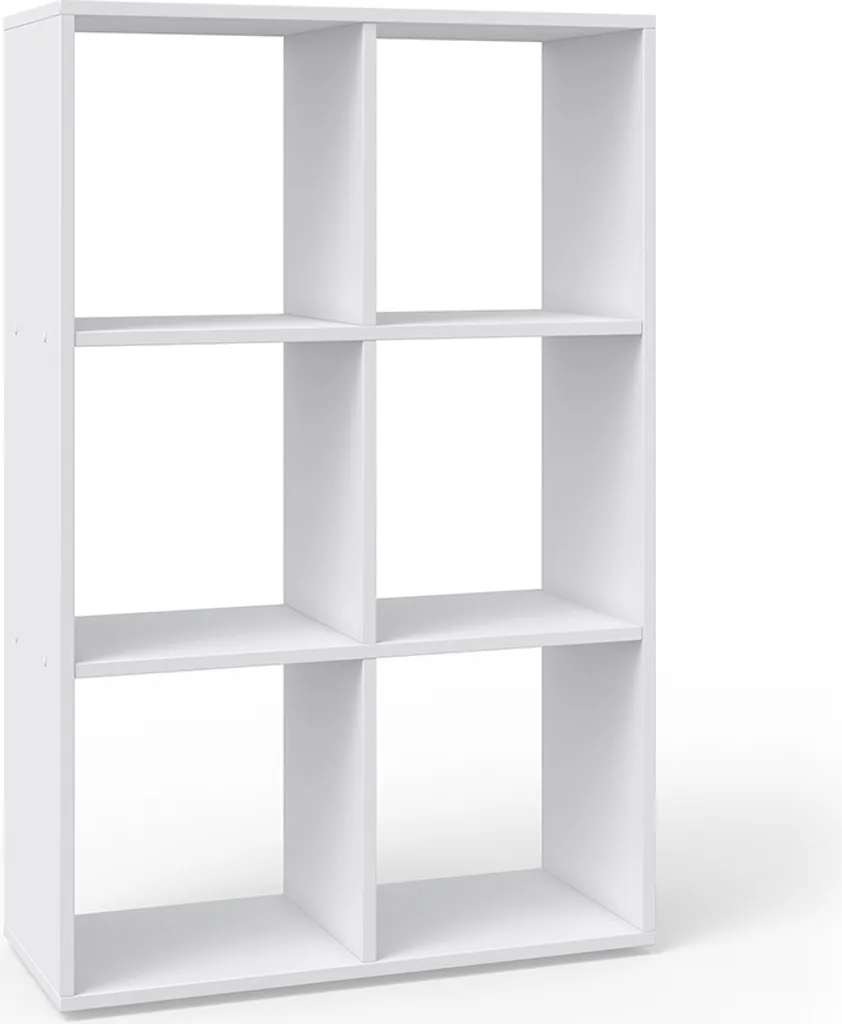Meuble cube Vicco Karree 72x107.8cm blanc avec revêtement anti-rayures