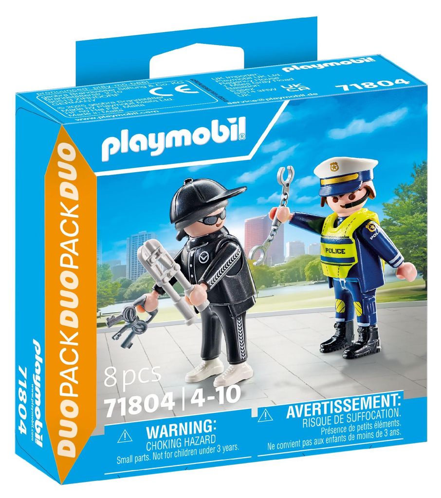 PLAYMOBIL Duopack Polizist und Einbrecher 71804 Produktbild 