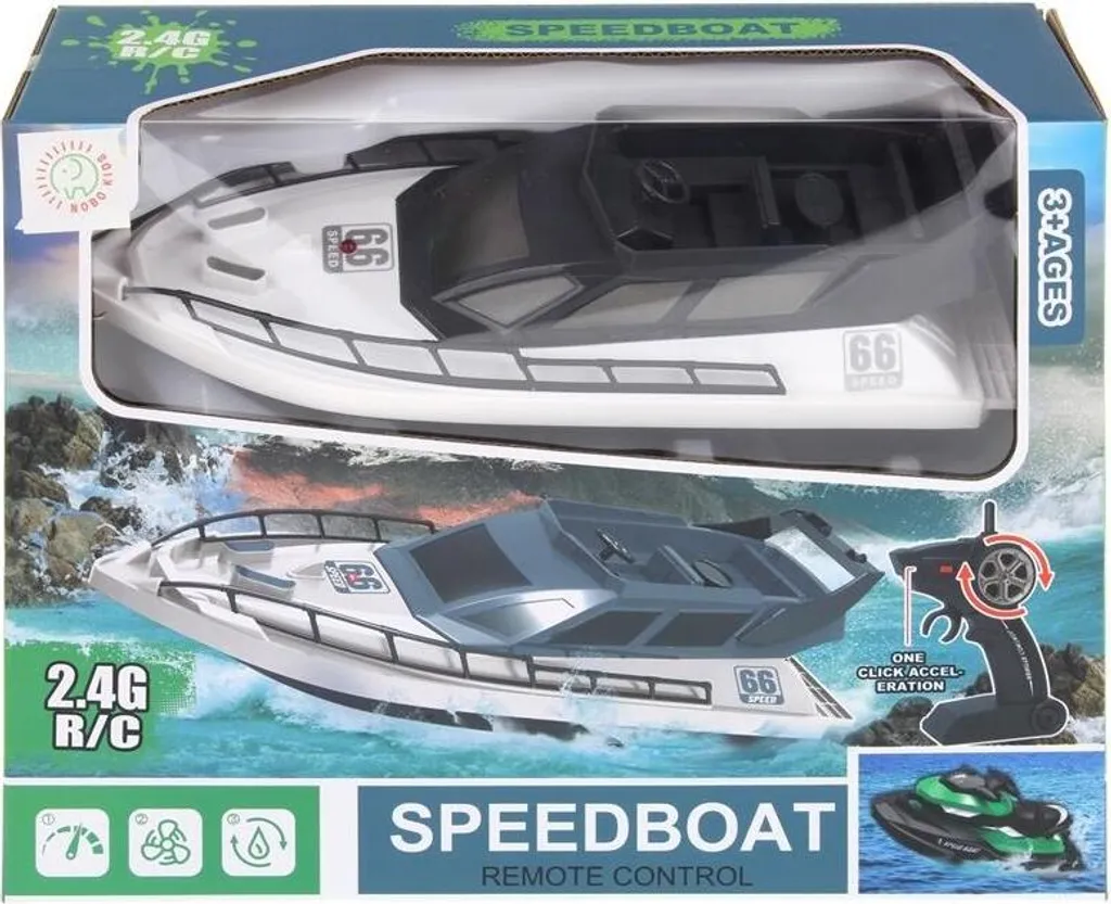 Bateau de course télécommandé RC Powerboat pour navigation rapide - 12