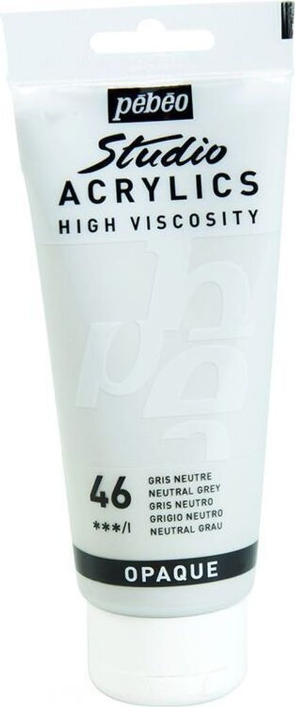 Deckende Acrylfarbe - Neutralgrau - 100 ml