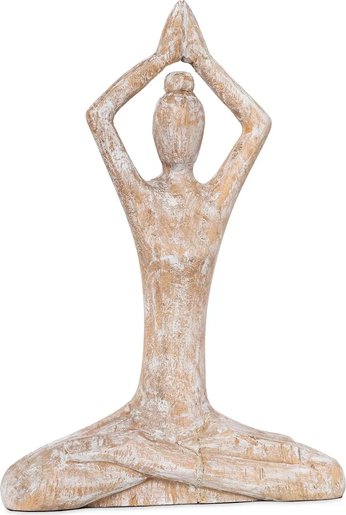 Sculpture Arbre de Yoga Vrksasana Moritz en Bois de Manguier 37,5 cm