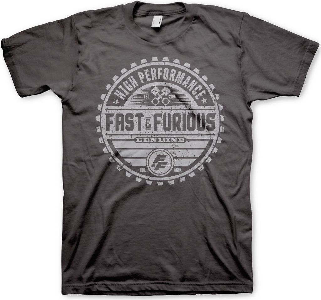 Fast & The Furious Genuine Brand T-Shirt - Small - Dark-Grey