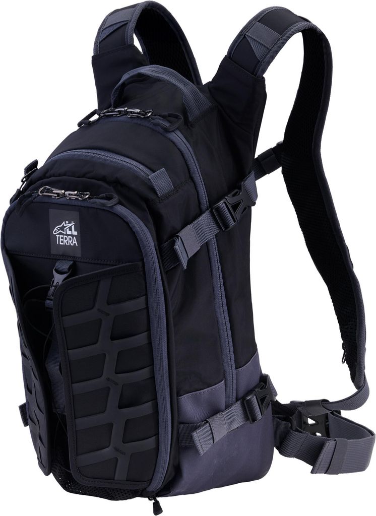 Alpinestars AT-15 Motorradrucksack, schwarz/grau, Einheitsgröße