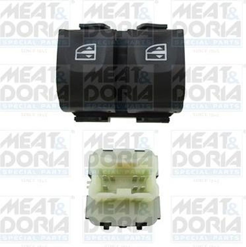 MEAT & DORIA 26390 Schalter, Fensterheber OE 254110431R kompatibel mit Twingo, Kangoo, Sandero, Lodgy, Duster, Dokker