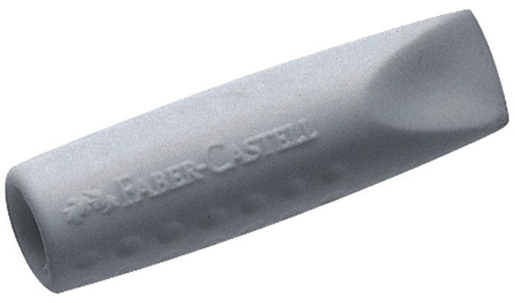 FABER-CASTELL GRIP 2001 - Radiergummispitze - Grau (Packung Produktbild 