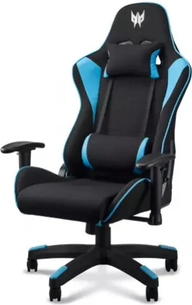 Fauteuil Predator Gaming Noir et Bleu - Finition Similicuir Durable - 3