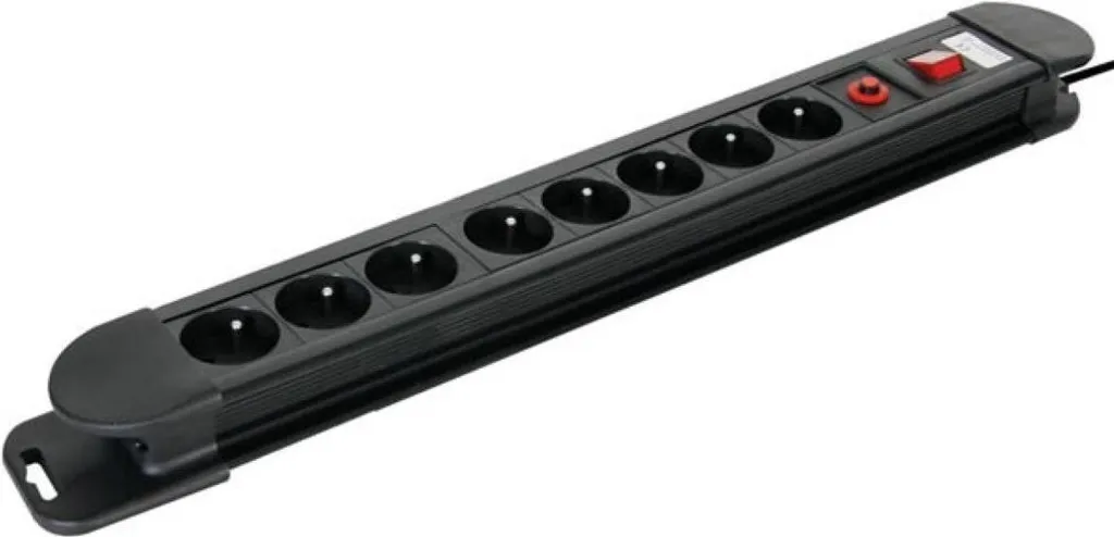 Rallonge multiprise 8 prises pour bureau et salon - Protection Totale