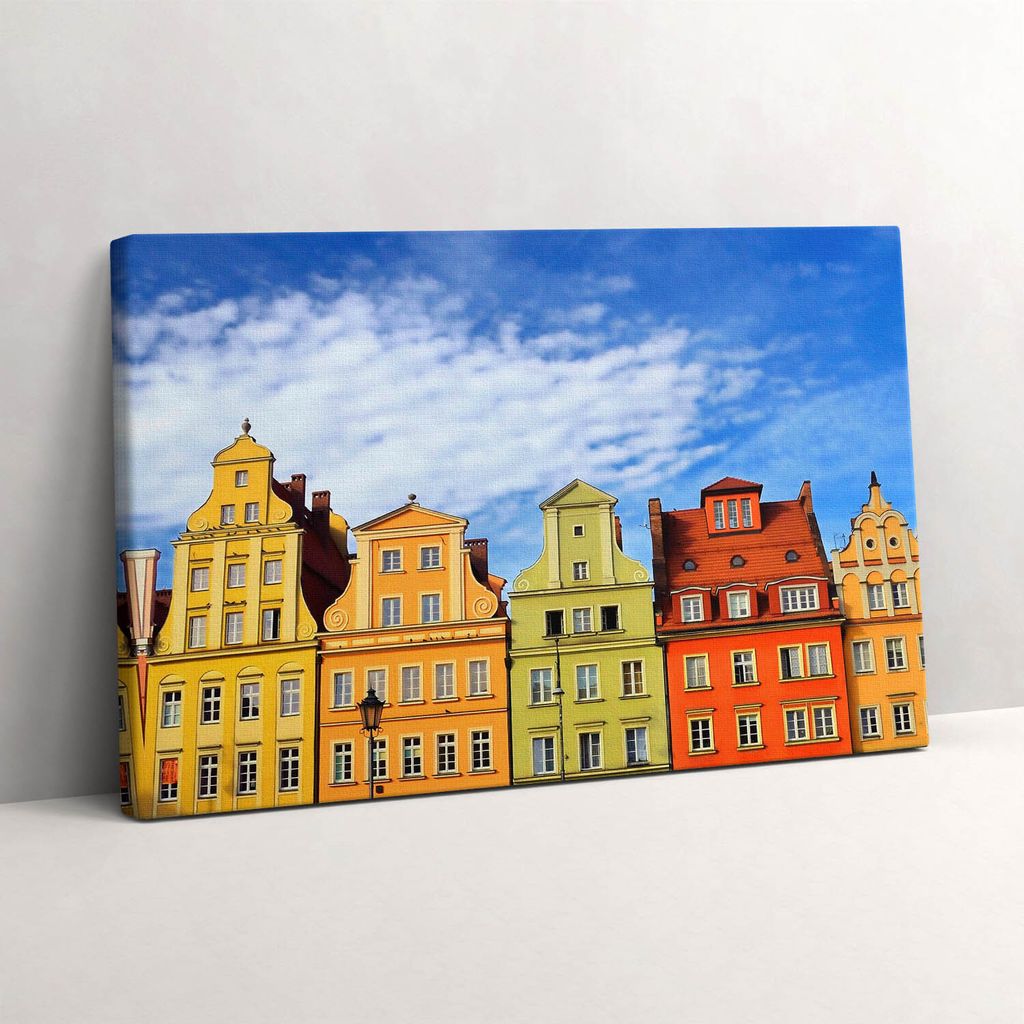 Wrocław - Altstadt – Leinwandbild Wandbild – 30x20 cm – Leinwandbilder – Wandbilder – Schlafzimmer – Flur