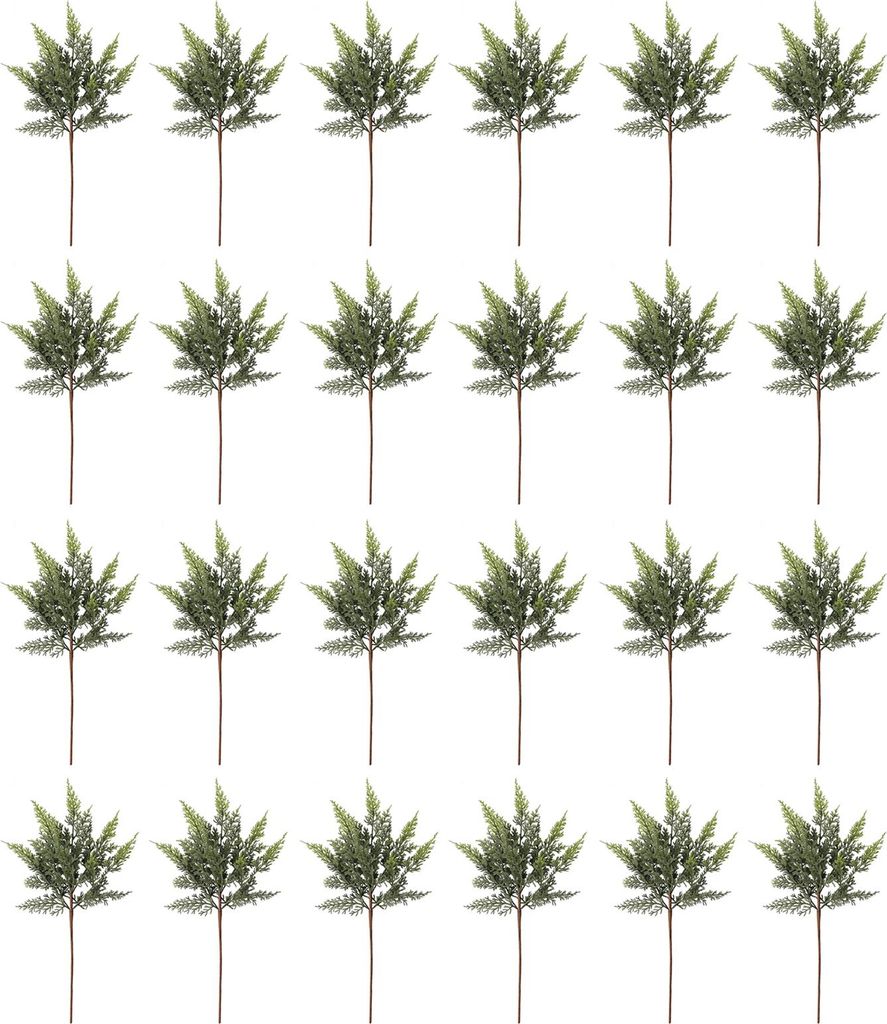 45 cm lange, realistisch wirkende künstliche Zedernzweige – künstliches Grün für Vasen, DIY-Bastelarbeiten, Girlanden und Kränze – Dekorat...