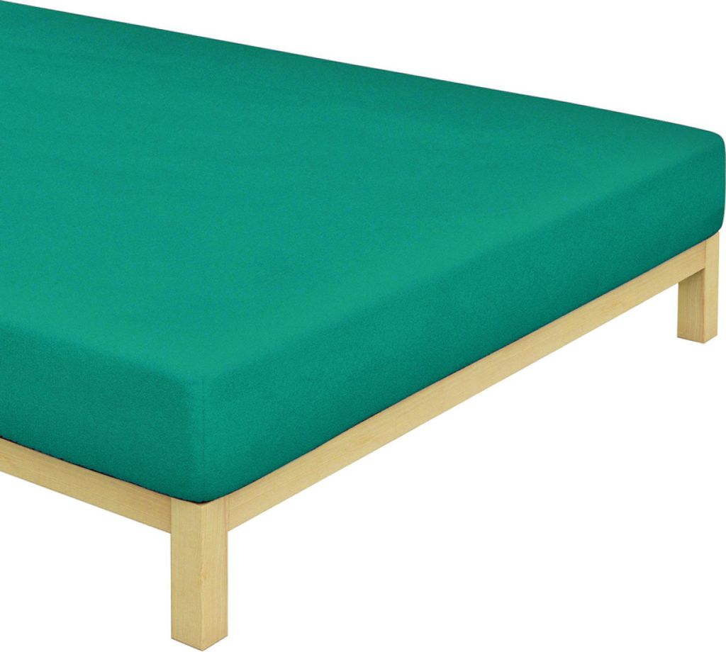 Frottee-Bettlaken Smaragdgrün Größe: 180 x 200 cm