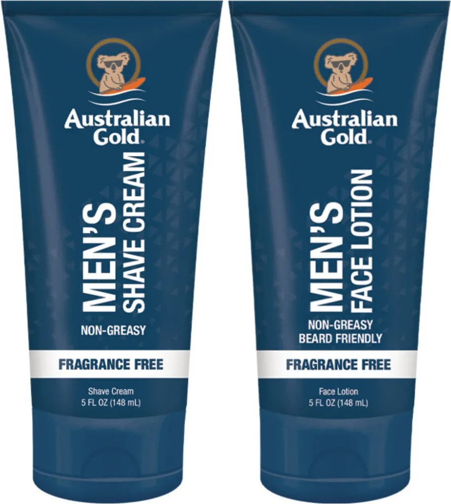 Australian Gold Men's Care: Crema Barba e Lozione Viso Idratante