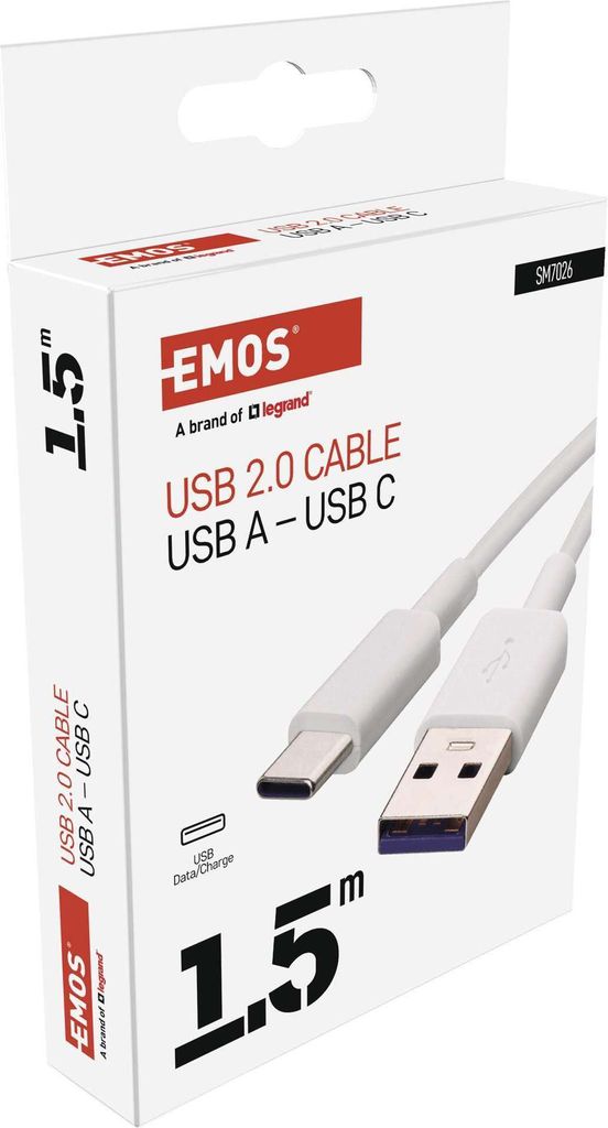 EMOS USB-C Kabel 5A auf USB 2.0, 1,5 m Ladekabel Produktbild 8