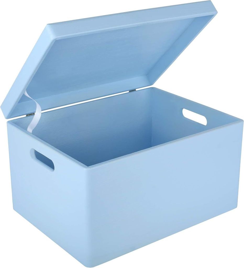 Creative Deco XXL Azzurra Grande Scatola in Legno Porta Immagine del prodotto 