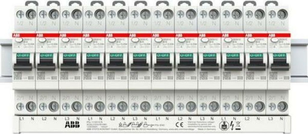 ABB Interrupteur FI/LS DS301C B16 A30 - 1P+N 6kA 30mA type Image du produit 