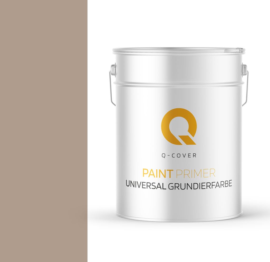 Universal Grundierfarbe | Grundiermittel für Innen Außen | Acrylat Dispersion | Hazelnuss 10L