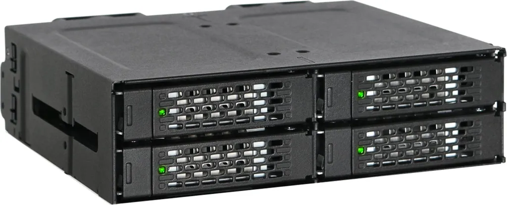 Rack SSD NVMe ICY Dock MB699VP-B Métal avec 4 Baies Amovibles Hot-Swap