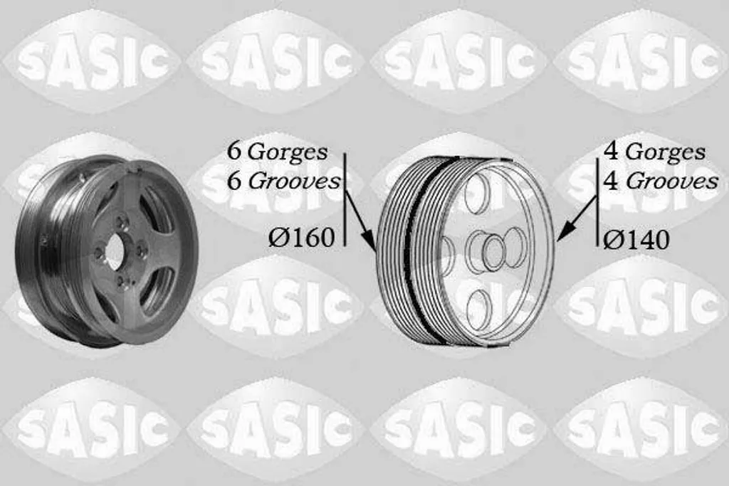 Supprimer les Vibrations Moteur avec la Poulie SASIC 2156037 Fiat
