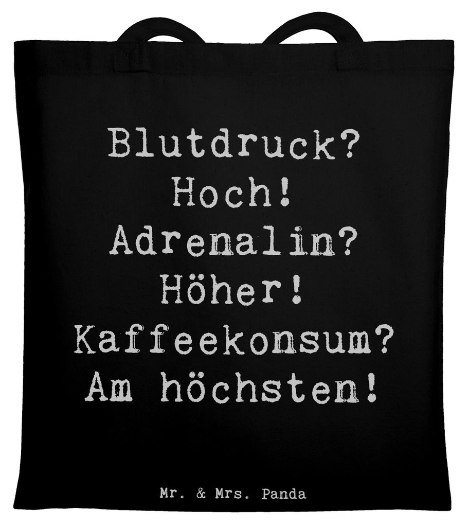 Mr. & Mrs. Panda Tote Bag Spruch Rettungssanitäterin Power - Schwarz - Geschenk, Jutebeutel, Tasche, kreative Geschenke, Unitasche, Beruf, Trageta...