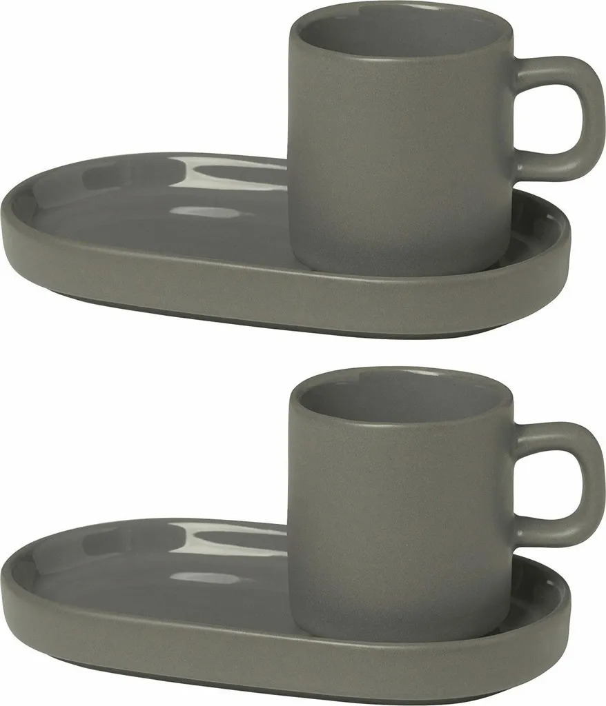 Recensione Set 2 Tazzine Espresso Blomus PILAR Peltro 50ml Gres - 9