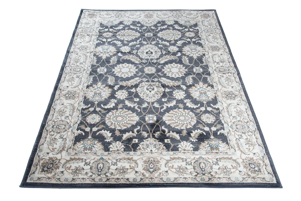 Tapis Salon 300x400 cm Oekotex : Solution Déco Saine Classique Anthracite - 7