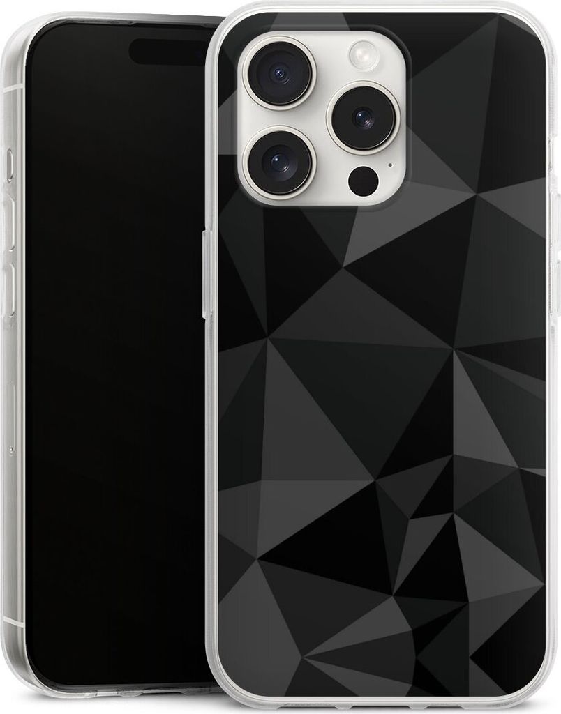 DeinDesign Handyhülle für Apple iPhone 15 Pro Silikon Hülle Case Smartphone Schutzhülle Abstrakt Geometric Muster