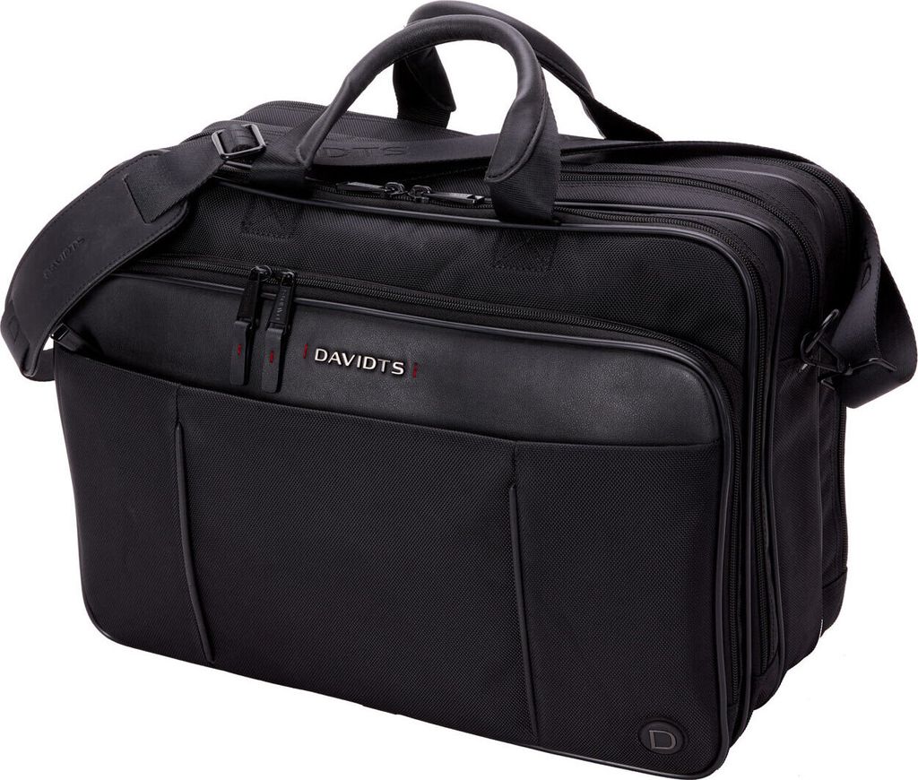 Große multifunktionelle Business Aktentasche Lehrertasche Schwarz 43 cm Bowatex
