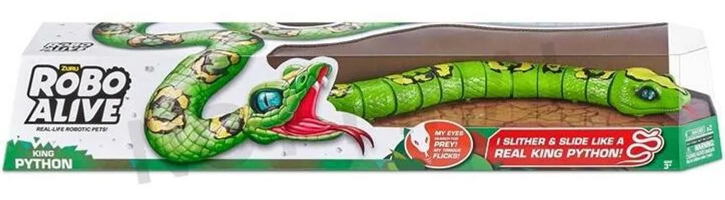 King Python Robo Alive Serpent Articulé de 80cm avec Gueule Lumineuse - 10