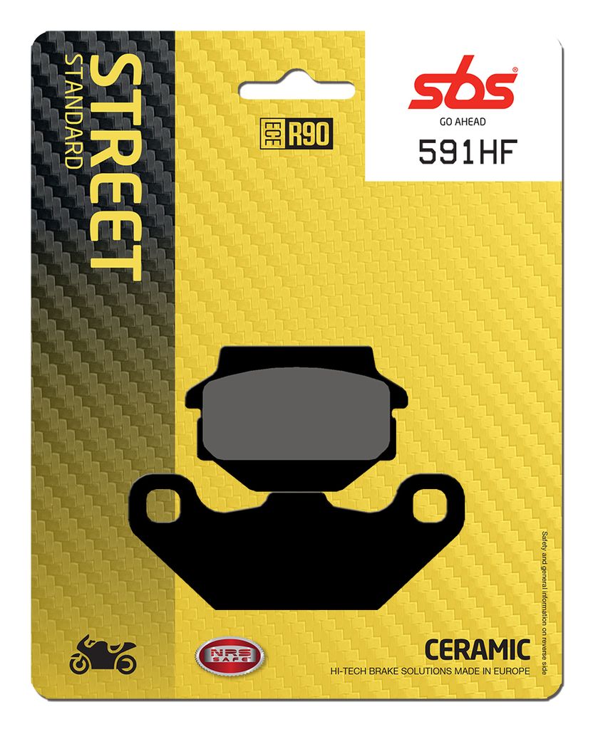 A**Bremsbelag SBS 591HF (Satz pro Scheibe) Street Ceramic