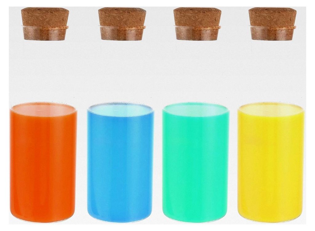 4x1200ML Waschmittelbehälter, Glas mit Deckel, luftdicht, Organizer für Waschmittel Pods und Flüssigwaschmittel