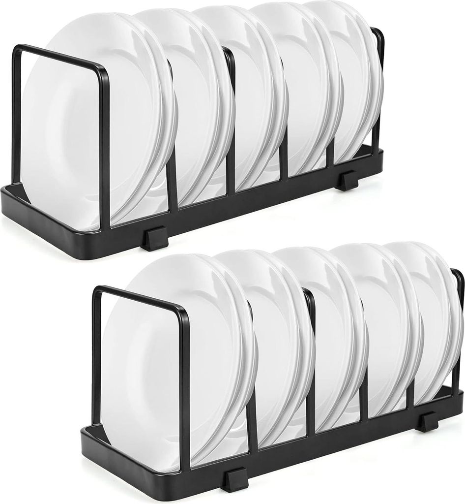 Afdruiprek für Geschirr und Besteck - Vertikales Afdruiprek mit Schneidebretthalter - Trockenregal für Teller und Töpfe - Deckelhalter - Aufbewa...