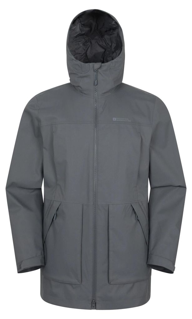 Mountain Warehouse - "Harbour" Jacke, wasserfest für Herren MW5184 (3XL) (Grau)