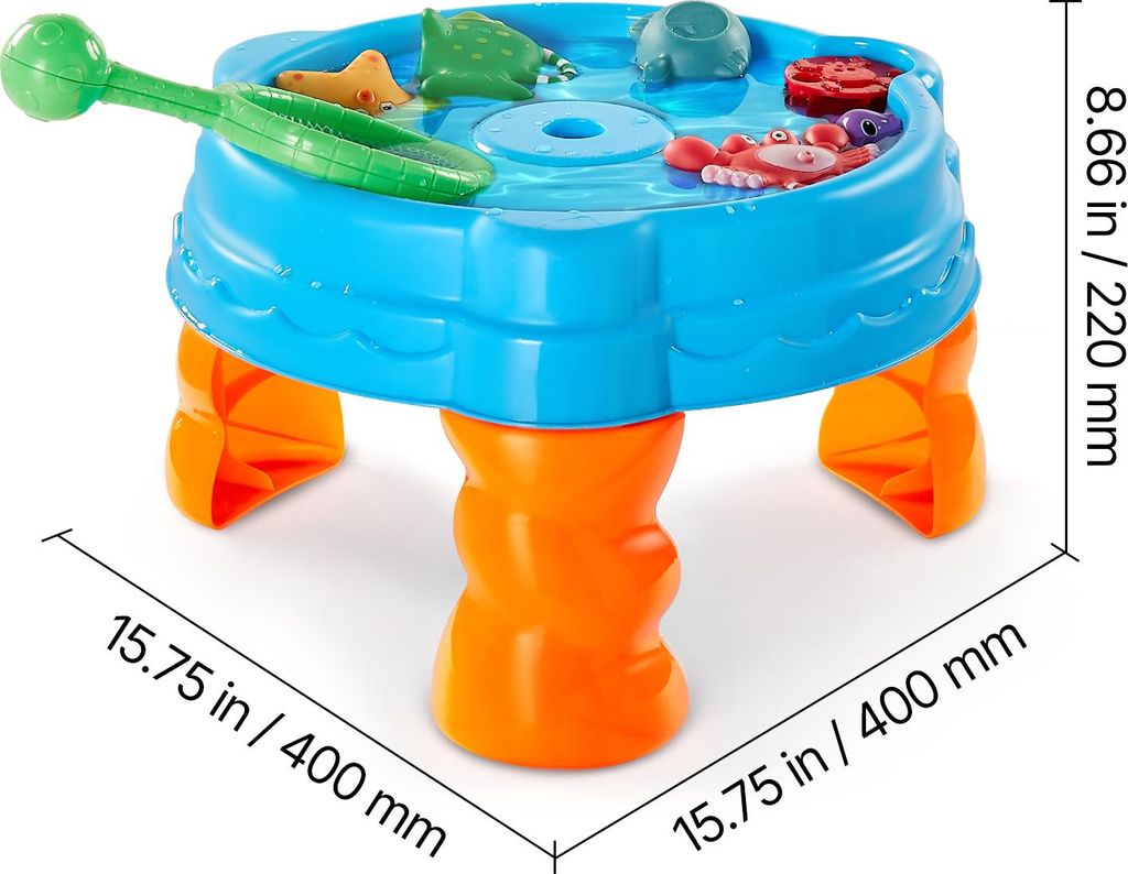 Kadii Table De Jeu Aquatique Pour Enfants – Pêche, Animaux Marins Et Fontaines, Jouet D'Eau Extérieur Dès 3 Ans