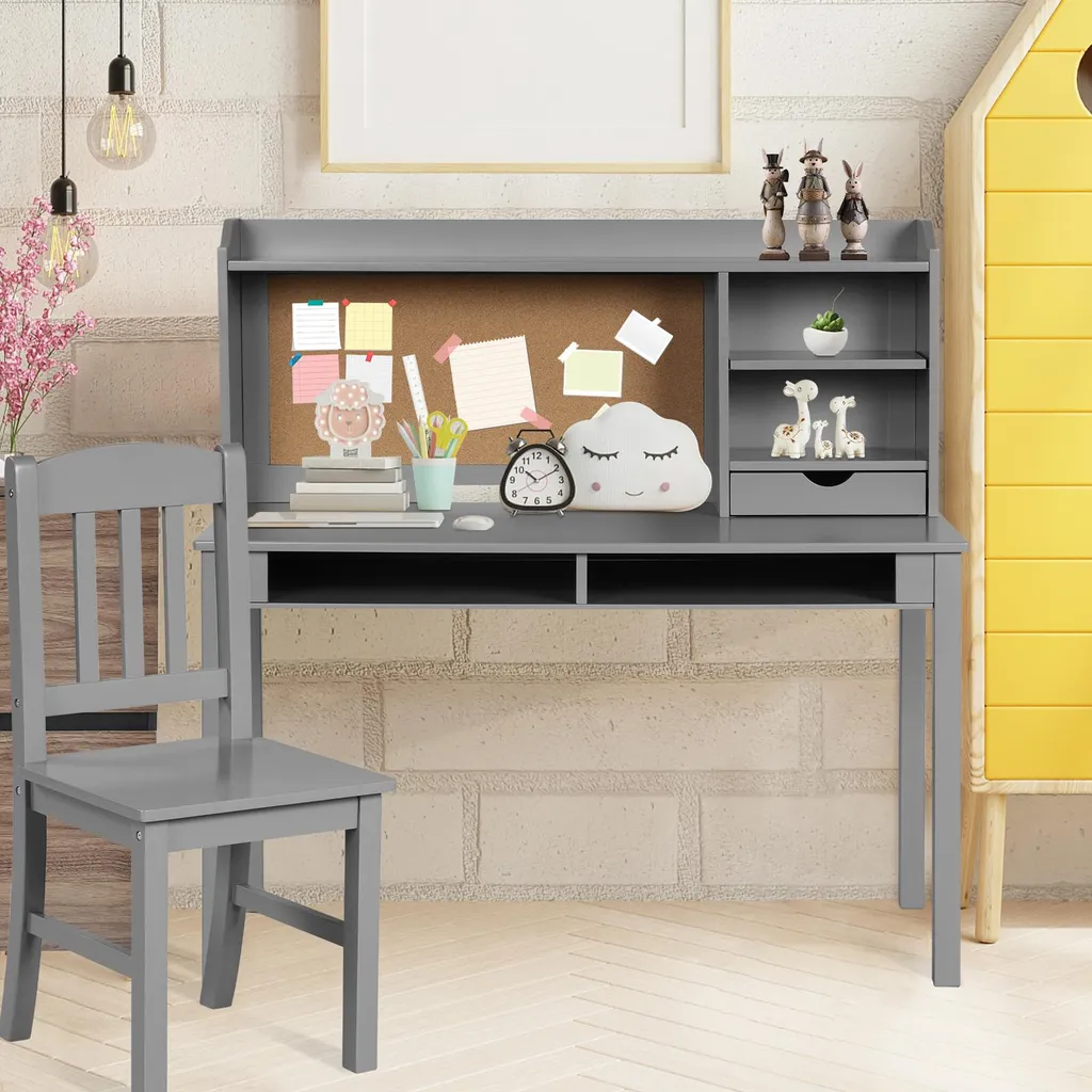 Ensemble bureau et chaise enfant pour devoirs et activités créatives
