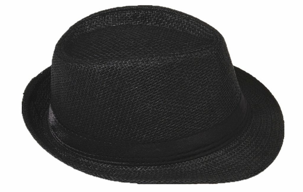 Panama Hut Fedora Strohhut Schwarz 54