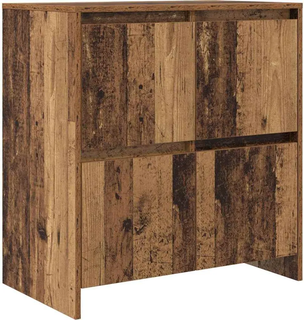 Mobiletto 70 cm Effetto Legno Riciclato | Credenza Multiuso Fantasia