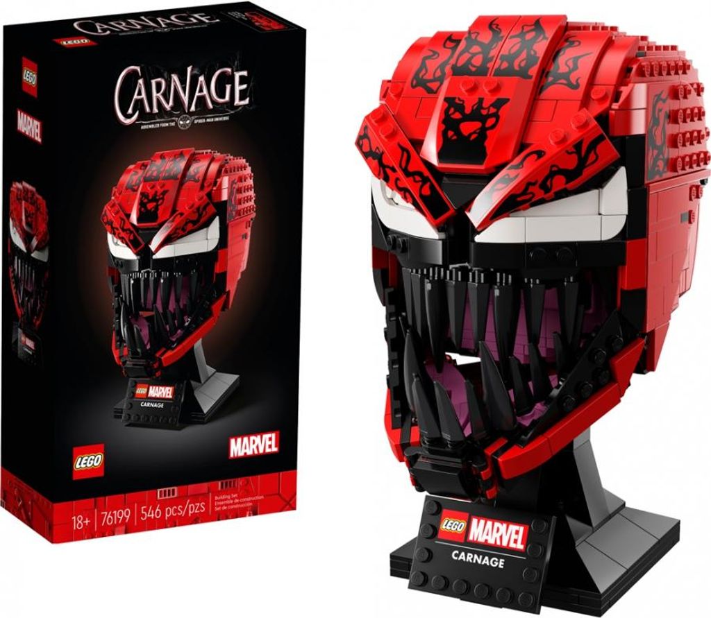 LEGO 76199 Marvel Spider-Man Carnage Maske Bauset für Produktbild 