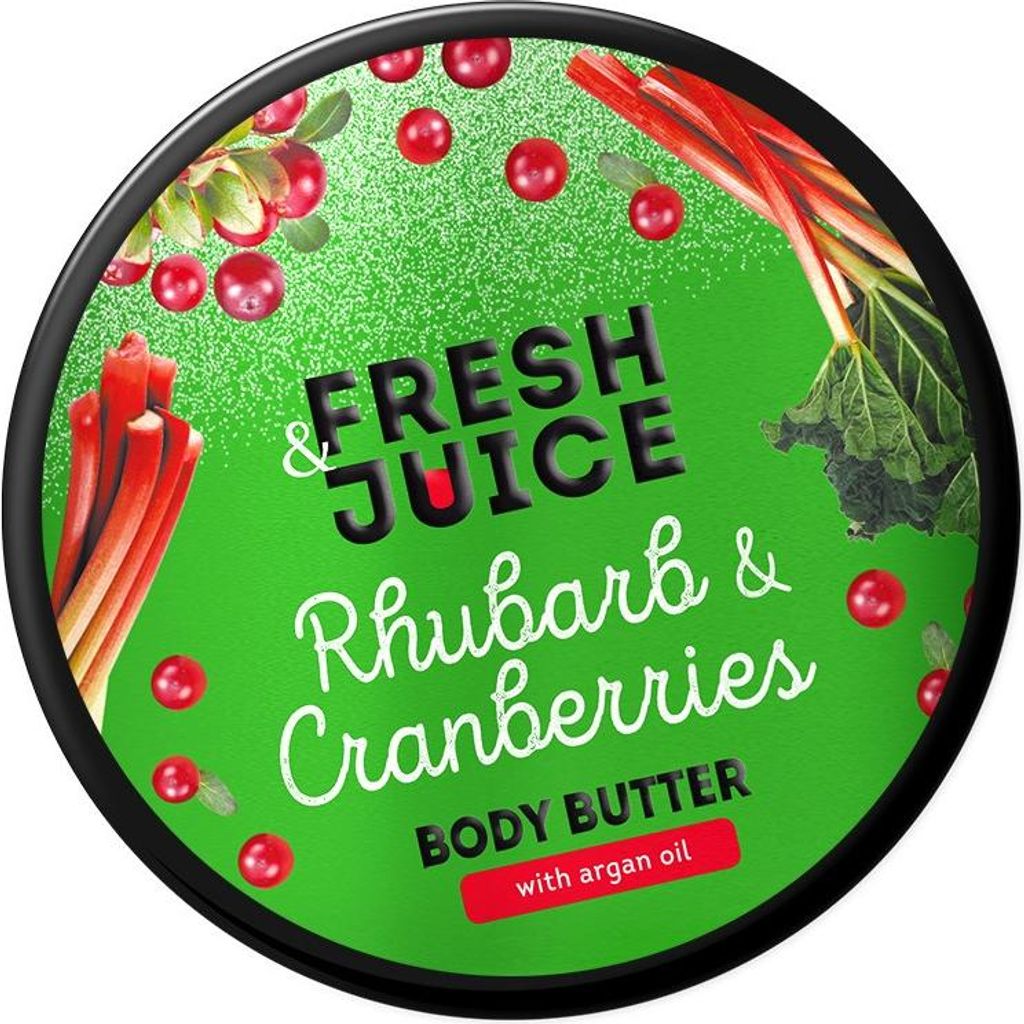 FRESH JUICE Körperbutter Rhabarber-Cranberry 200ml