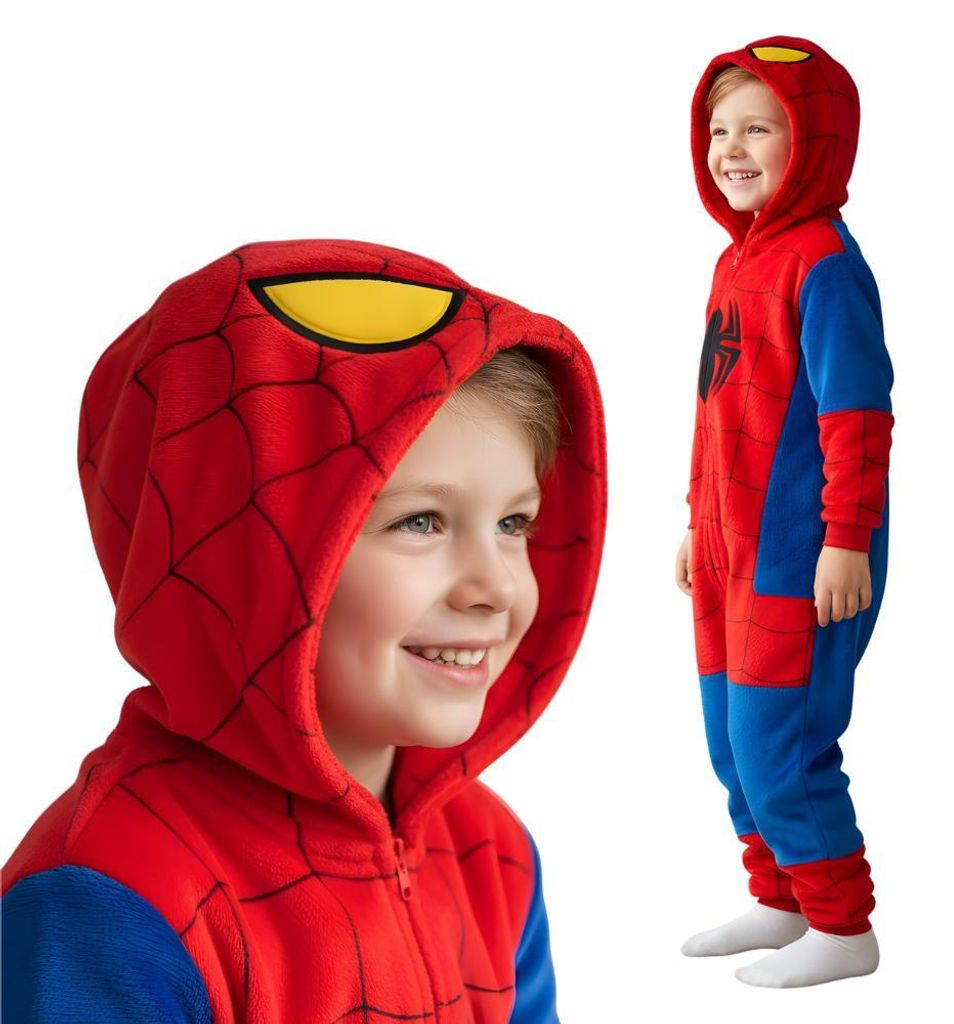 Onesie Kigurumi Pigiama Spider-Man Costume da travestimento Immagine del prodotto 