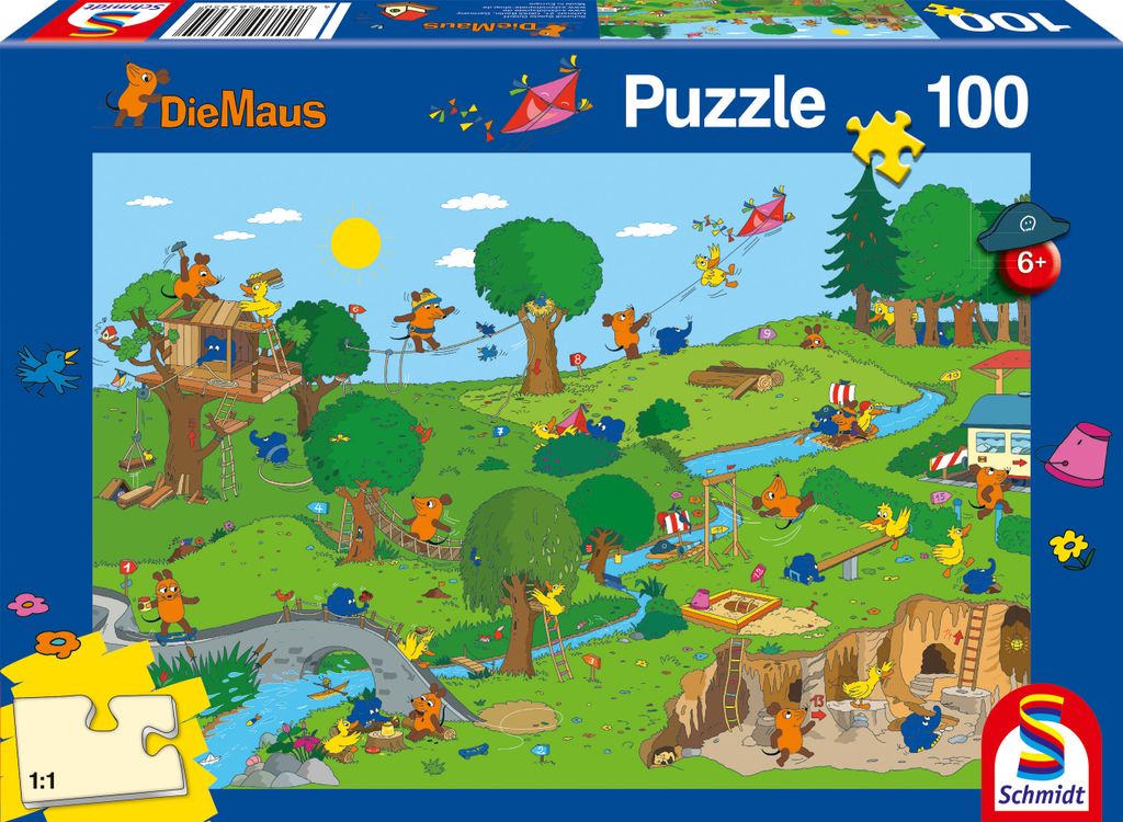 Im Spielpark, 100 Teile Puzzle Produktbild 