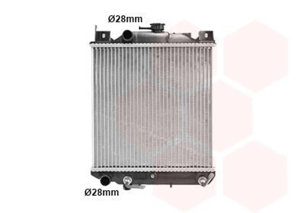Radiateur de moteur pour remplacer pièce Suzuki Swift II défectueuse